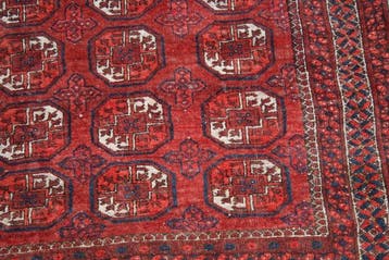 Oud handgemaakt wollen Afghaans Ersari tapijt, 5,5 x 4 ft -, Nieuw