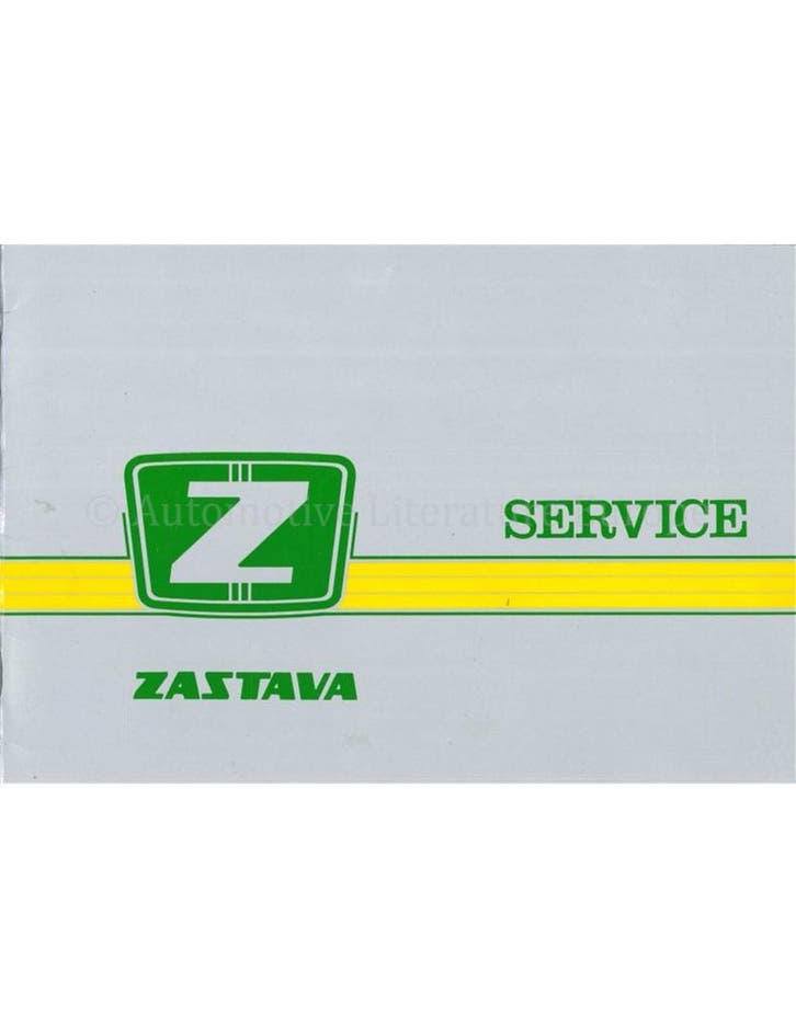 1986 ZASTAVA SERVICE HANDBOEK NEDERLANDS, Auto diversen, Handleidingen en Instructieboekjes