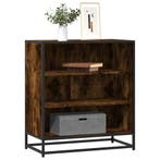 vidaXL Dressoir 68x35x76 cm bewerkt hout en metaal gerookt, Huis en Inrichting, Kasten | Dressoirs, Verzenden, Nieuw
