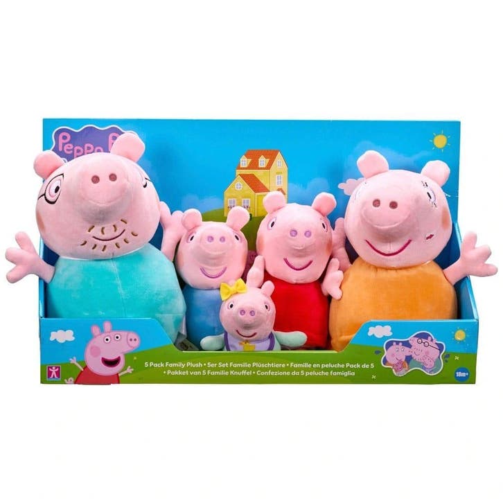 Peppa Pig 5-Pack Knuffel Set, Collections, Cinéma & Télévision, Enlèvement ou Envoi