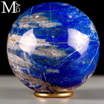 Premium Afghaanse Lapis Lazuli Bol met Pyriet - Perfect