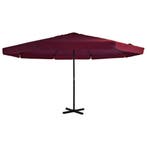vidaXL Parasol met aluminium paal 500 cm bordeauxrood, Tuin en Terras, Verzenden, Nieuw