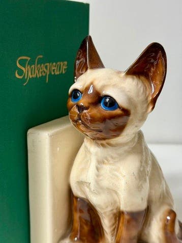 Serre-livres (2) - Céramique - Chats siamois