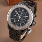 Chanel - J12 Chronograph Ceramic Diamond Bezel - H0940 -, Nieuw