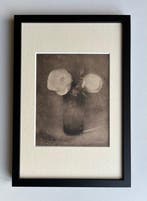 Jan Mankes (1889-1920) - Twee roosjes in glas, Antiquités & Art