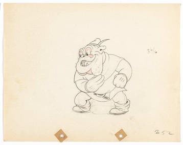 Walt Disney – Ambrose Animatie Tekening - The Robber Kitten