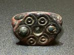 Oud-Romeins Brons Symbolic Ring, geïnspireerd op de, Antiek en Kunst