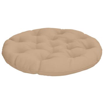 vidaXL Hangstoel Kussen VIANEN 100% Polyester Zand Ø 80 x 12, Huis en Inrichting, Verzenden, Nieuw
