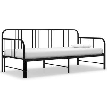 Slaapbankframe uittrekbaar | Tweede kansje | OP = OP, 100 cm, Verzenden, Zwart, Tweepersoons