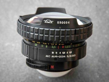 KMZ Krasnogorsk MC Mir-20M 3,5/20mm - M42 | Cameralens, Nieuw