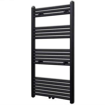 vidaXL Radiator / handdoekenrek recht 600x1160 mm zwart, Verzenden