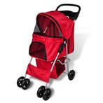 vidaXL Wandelwagen voor hond rood, Dieren en Toebehoren, Verzenden, Nieuw