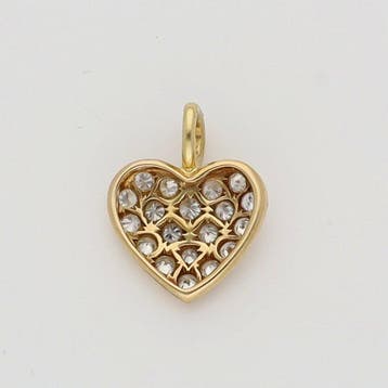 Hanger - 18 karaat Geel goud Diamant (Natuurlijk)