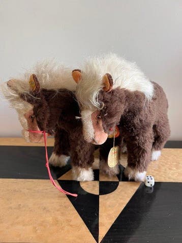 Steiff - Jouet Twee paarden ‘Cosy Pony’ - 1960-1970 -