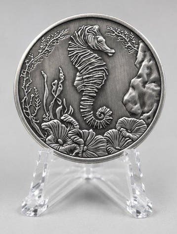 Samoa. 2 Tala 2025 – Seahorse – 1 oz Silver Coin – .999 Fine