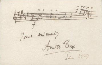Arnold Bax (1883-1953, Composer) - AUTOGRAPH MUSICAL, Nieuw