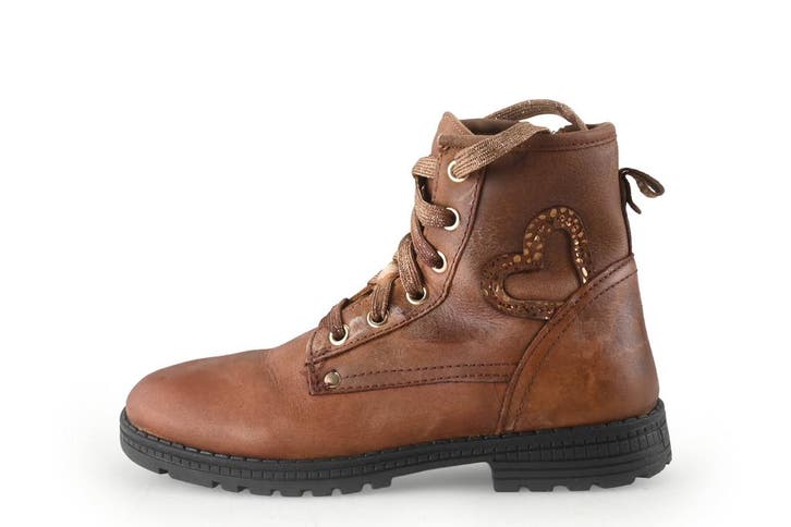 IK-KE Veterboots Meisjes in maat 30 Cognac, Kinderen en Baby's, Kinderkleding | Schoenen en Sokken, Jongen of Meisje, Schoenen