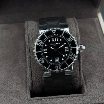 Chaumet - Class One - Acero y Caucho - Ref. 622-35917 -, Nieuw