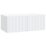 vidaXL Wandmontage TV-kast Wit 78,5 x 41 x 30 cm Bewerkt, Verzenden
