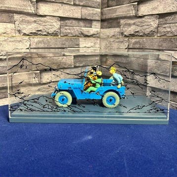 collection Hachette 1/24 - Modelauto - N°4 - La jeep bleue -