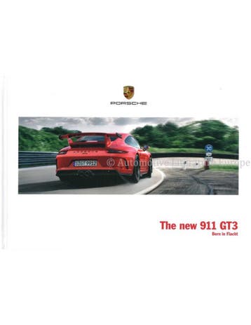 2018 PORSCHE 911 GT3 HARDCOVER BROCHURE ENGELS, Ophalen of Verzenden, Nieuw