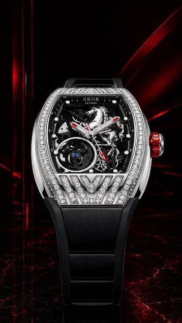 AKOR Le Locle - Cavallo Rosso Skeleton Automatique - Homme -