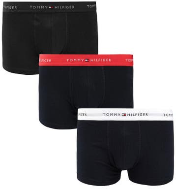 Tommy Hilfiger Boxer Trunk 3-Pack Multicolour maat S Heren, Kleding | Heren, Ondergoed, Verzenden, Blauw, Tommy Hilfiger, Boxer