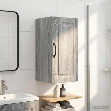 vidaXL Badkamer wandkast UTRECHT Grijs Sonoma 30 x 31 x 59, Huis en Inrichting, Verzenden, Nieuw