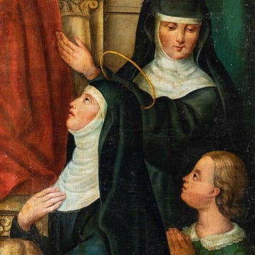 Italian school (XVIII) - Saint Monica in prayer