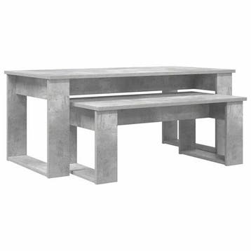 Koffietafel Beton Look | -40% | Retour deal (salontafel), 100 tot 150 cm, Verzenden, 50 tot 100 cm, Zo goed als nieuw