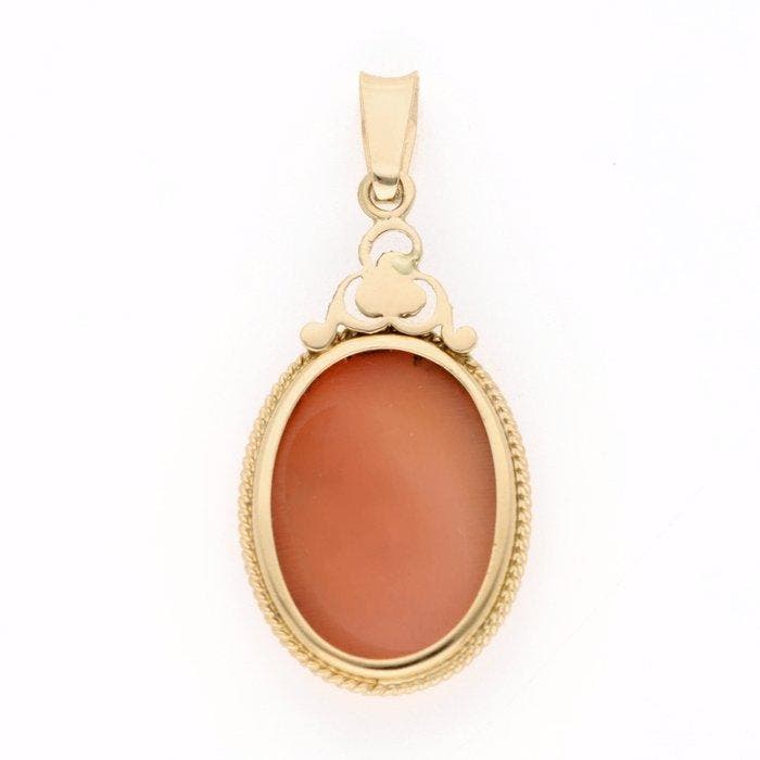 Pendentif - 14 carats Or jaune - Camée, Bijoux, Sacs & Beauté, Bijoux anciens
