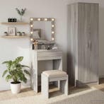 vidaXL Kaptafel met plank Grijs Sonoma 50 x 41 x 135 cm, Verzenden, Nieuw