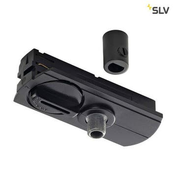 SLV 1-Fase-Rail adapter zwart, Huis en Inrichting, Verzenden, Nieuw, Metaal