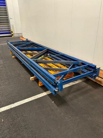 Palletstelling - 3 staanders 4500x1100 - Totale lengte: 6m90, Ophalen of Verzenden
