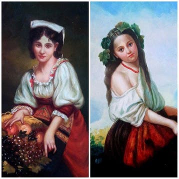 Etienne Adolph Piot (1831-1910), after - Bellezze italiane, Antiek en Kunst