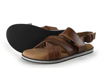 Manfield Sandalen in maat 43 Cognac, Verzenden, Sandalen