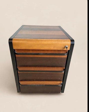 Archiefkast - Hout - Cubica Vintage, Antiek en Kunst