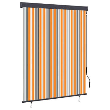 vidaXL Rolgordijn voor buiten 140x250 cm geel en blauw, Huis en Inrichting, Verzenden, Nieuw