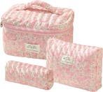 2dekans | SC Travel Essentials - 3-delige Make-up Tas Set -, Handtassen en Accessoires, Beautycases, Ophalen of Verzenden, Nieuw