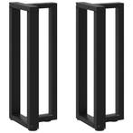 vidaXL Console tafelpoten 2 st T-vormig 25x28x(72-73) cm, Verzenden