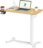 Laptoptafel - Bijzettafel - Verstelbaar - Wit/Bruin - E26 -, Verzenden, Nieuw