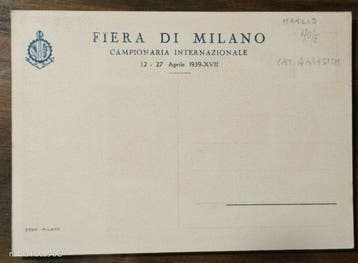 Italië - Ansichtkaart (4) - 1936-1942, Verzamelen, Gelopen