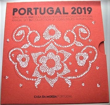 3,88 Euro,munten set 1 Cent-2 Euro 2019 Portugal Republik, Postzegels en Munten, Munten | Europa | Euromunten, Verzenden, België