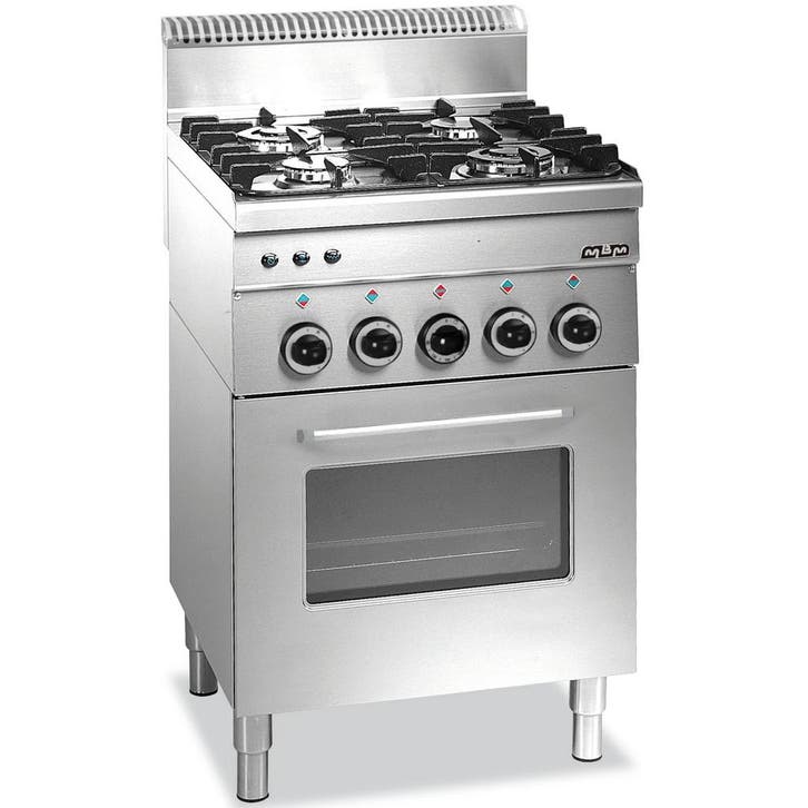 Fornuis + Oven | MINIMA 600 | Gas | 4 Branders (2x 2.7kW,, Zakelijke goederen, Horeca | Keukenapparatuur, Nieuw in verpakking