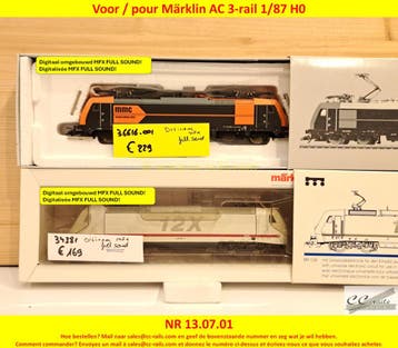 Märklin matériel échelle H0 1/87 locomotives, wagons, rails, Ophalen of Verzenden, Nieuw