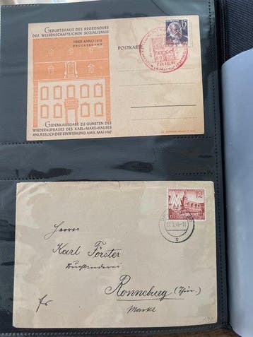 Monde - Lettres, pièces justificatives, cartes – poste 4, Timbres & Monnaies
