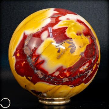 Zeldzame natuurlijke topkwaliteit mookaïet Sphere- 574.43 g