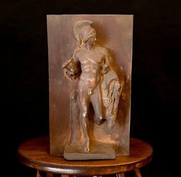 sculptuur, Fregio a muro Apollo Belveredere - 41 cm -