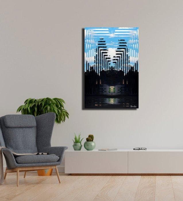 Brooklyn - Lempire des lumières Pop Style, Antiquités & Art, Art | Objets design