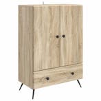 vidaXL Dressoir met lade Sonoma Eiken 66 x 34,5 x 95 cm, Verzenden
